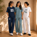 3 Women's Relaxed Fit T-Shirt with Trouser ( C-04 )