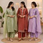 Women's 3 Kurti With Dupatta | Ethnic Wear (K-4)