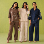 3 Combo Women's Cotton Coord Set (C-8)
