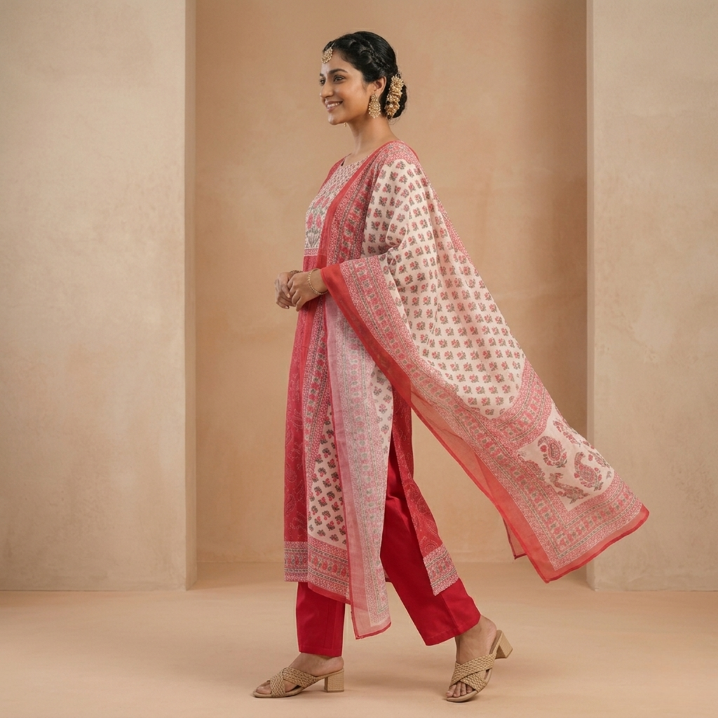 3 Kurta Sets with Dupatta (KS-10)