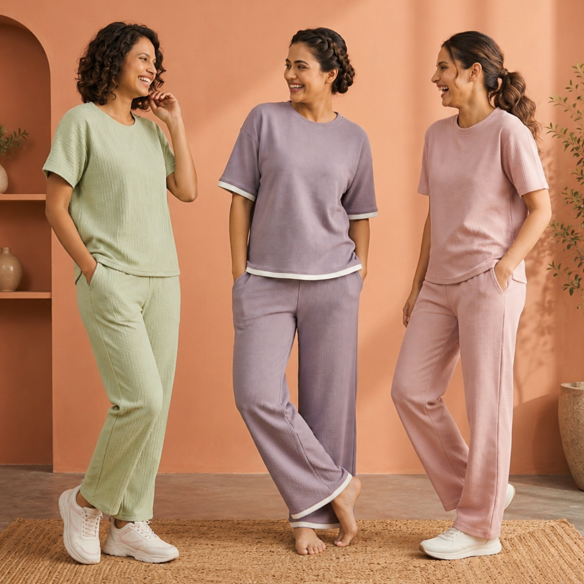 3 Combo T-Shirts With Bottom (T-4)