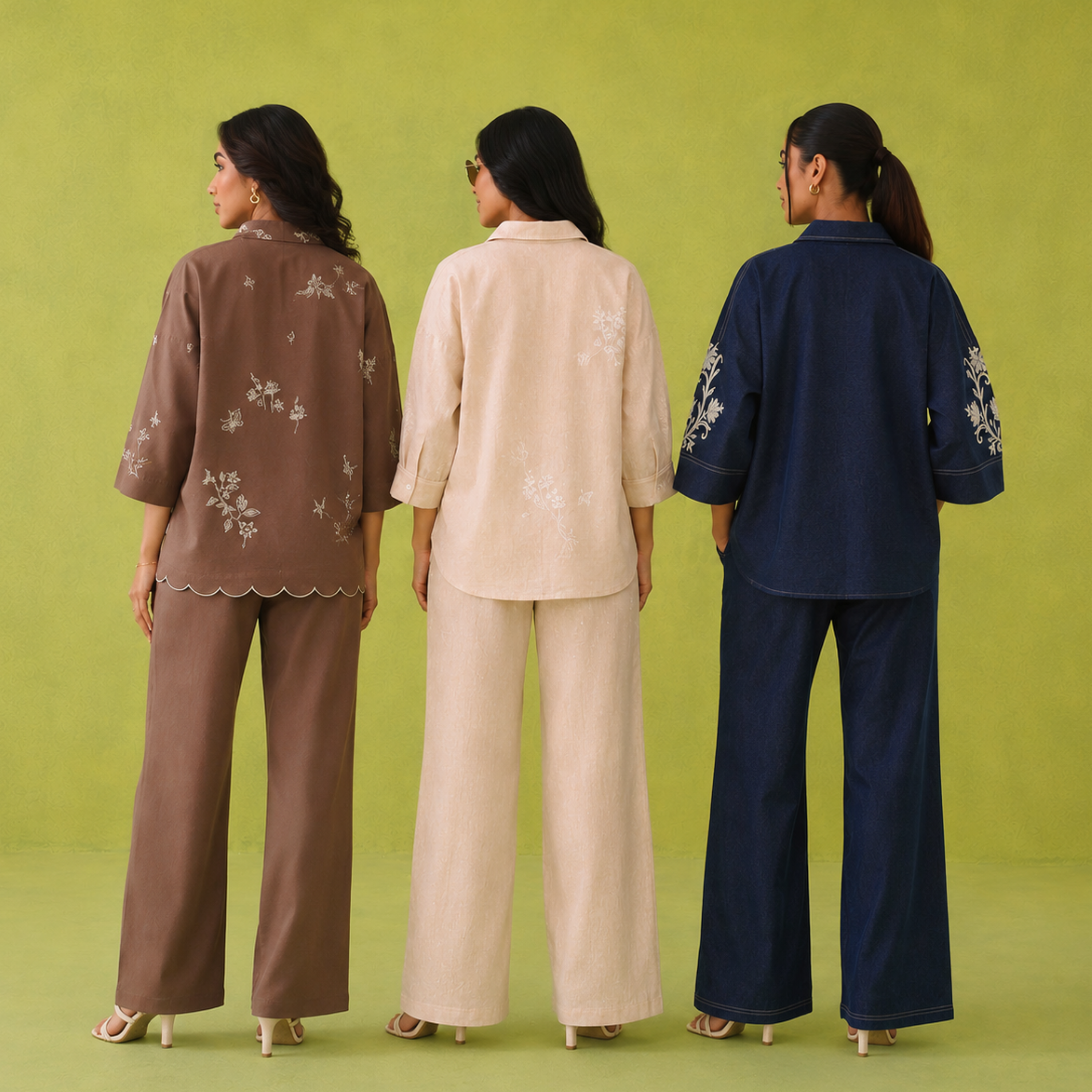 3 Combo Women's Cotton Coord Set (C-8)