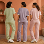 3 Combo T-Shirts With Bottom (T-4)