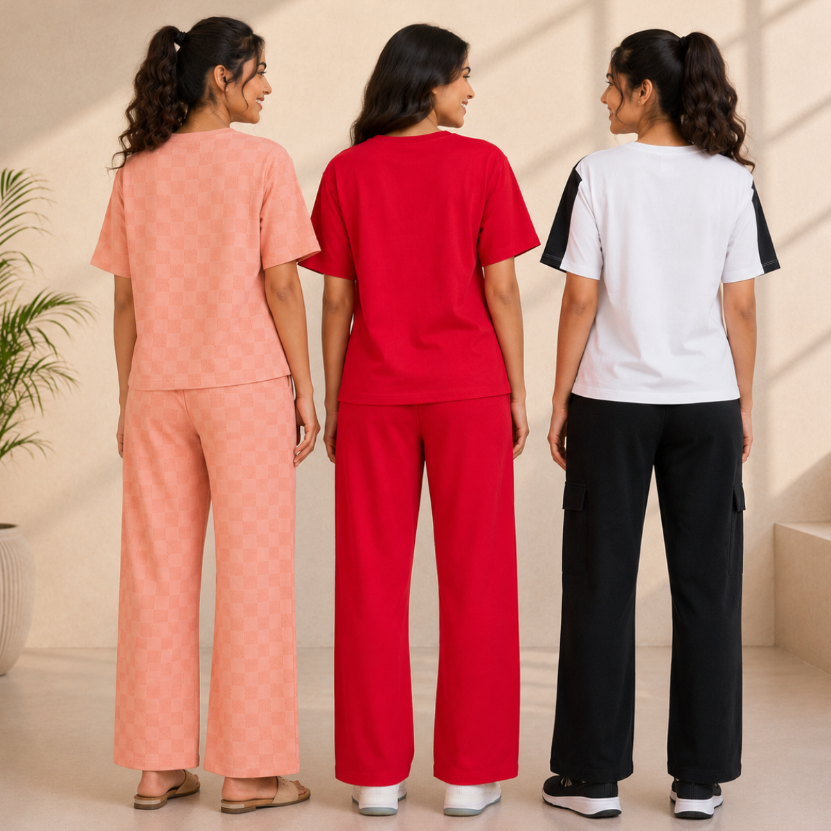 Pack of 3 T-Shirt With Trouser | Cotton ( C4 )