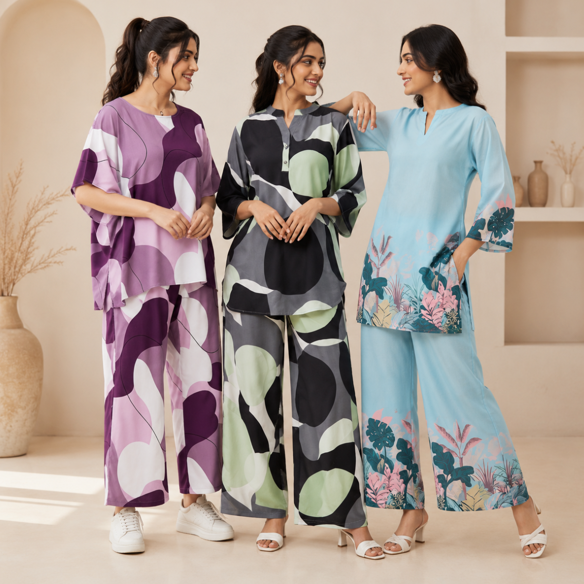 Printed Co-Ord | Casual Ethnic| Cotton Wear (C-5)