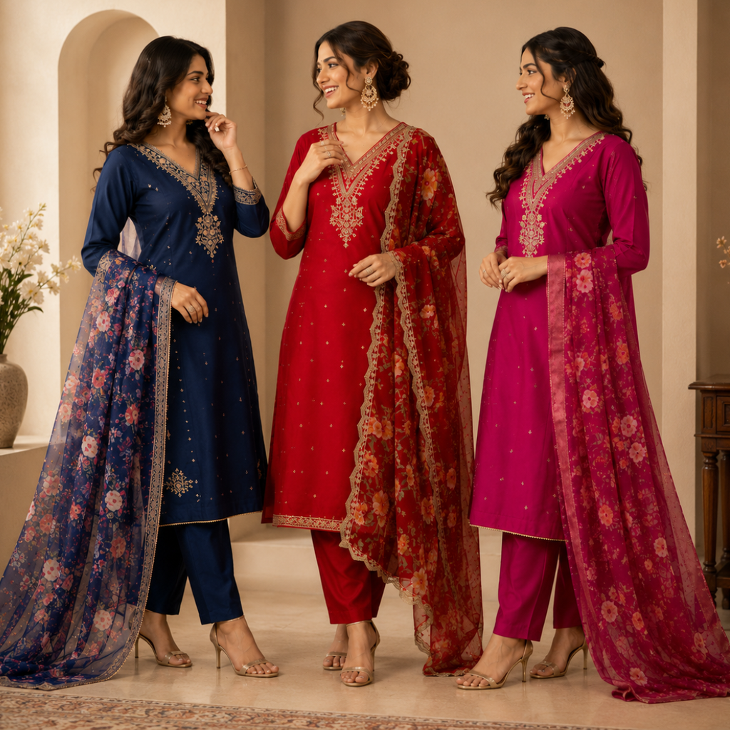 3-Piece Women's Kurti Collection (P-5)