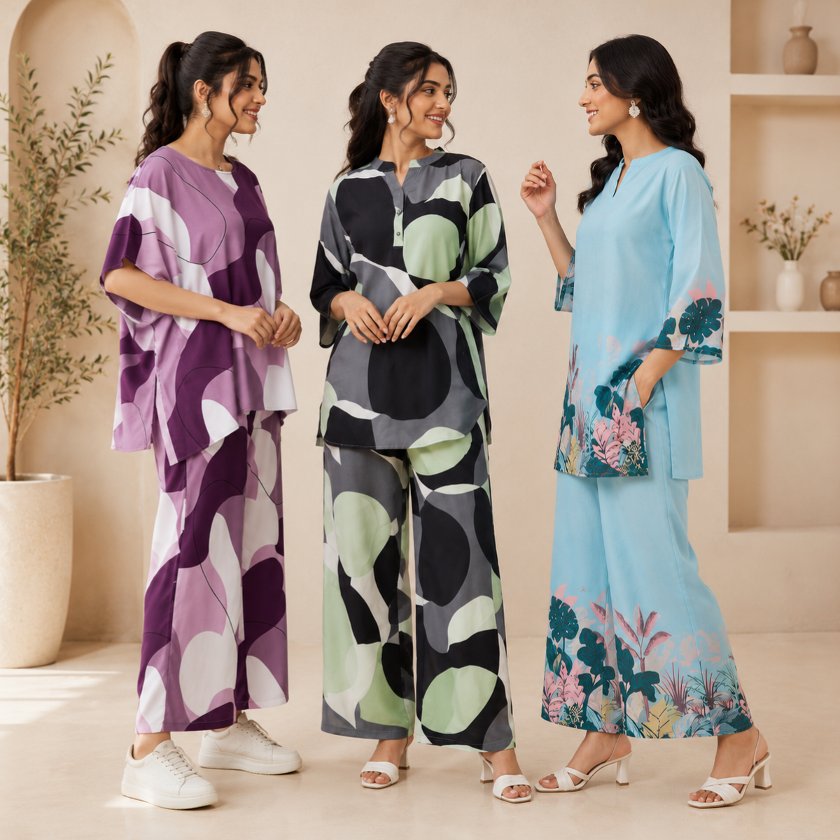 Printed Co-Ord | Casual Ethnic| Cotton Wear (C-5)