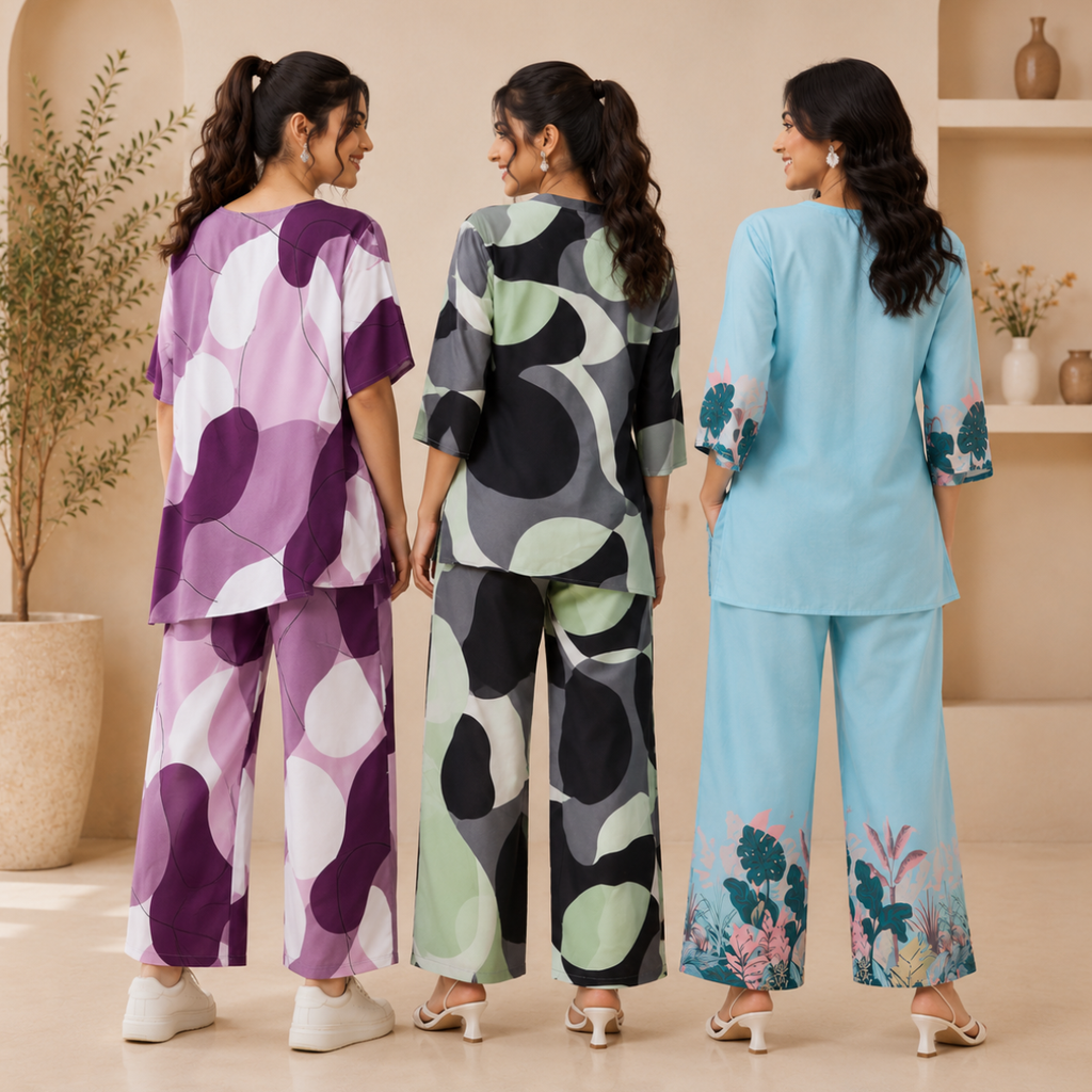 Printed Co-Ord | Casual Ethnic| Cotton Wear (C-5)