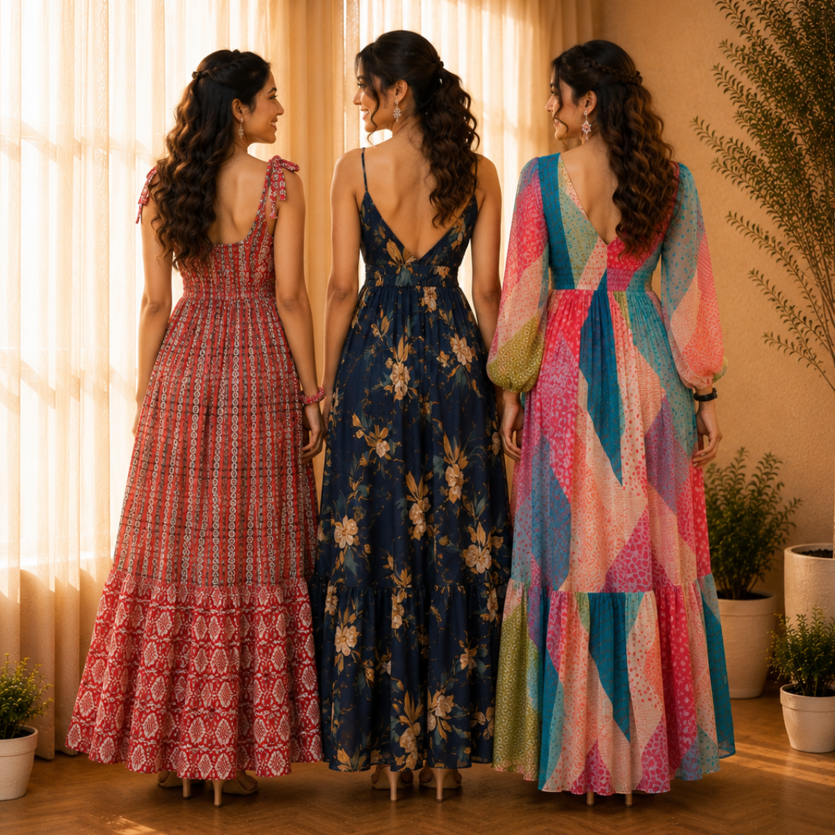 3 Women’s Printed Maxi Dresses for Everyday Style | MD-5