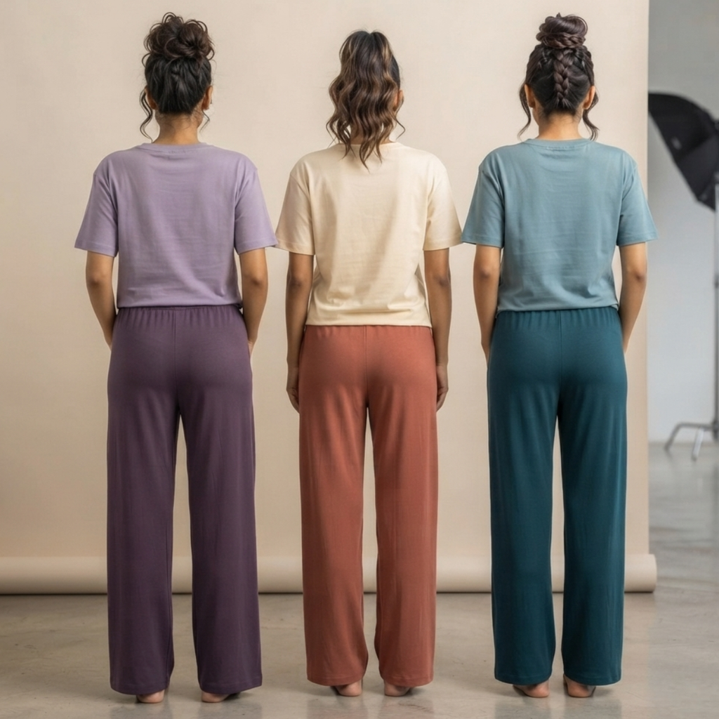 3 Pack T-Shirt With Trousers for Women ( S-5 )