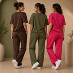 3 Combo T-Shirts With Bottom (T-5)