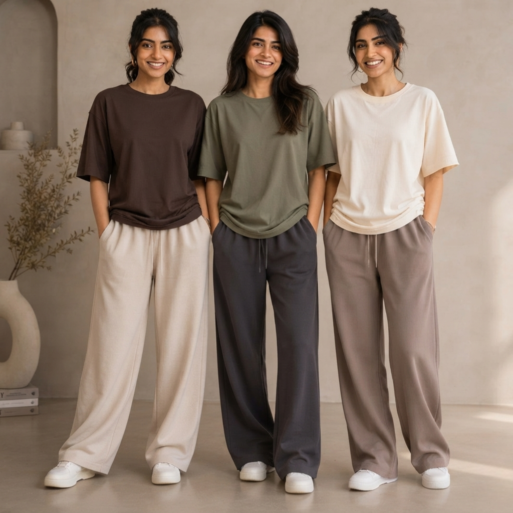 3 Pack T-Shirt With Trousers for Women ( S-6 )
