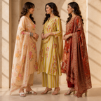 3 Women's Cotton Kurta Set with Dupatta | Daily Comfort  ( CK-06 )