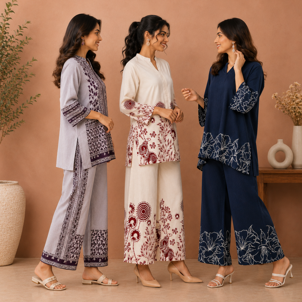 Printed Co-Ord | Casual Ethnic| Cotton Wear (C-6)