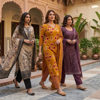 3 Pack Kurti Set With Dupatta | Trendy Look  ( K4 )