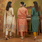 3 Combo Kurta Sets With Dupatta + Bottom (A6)