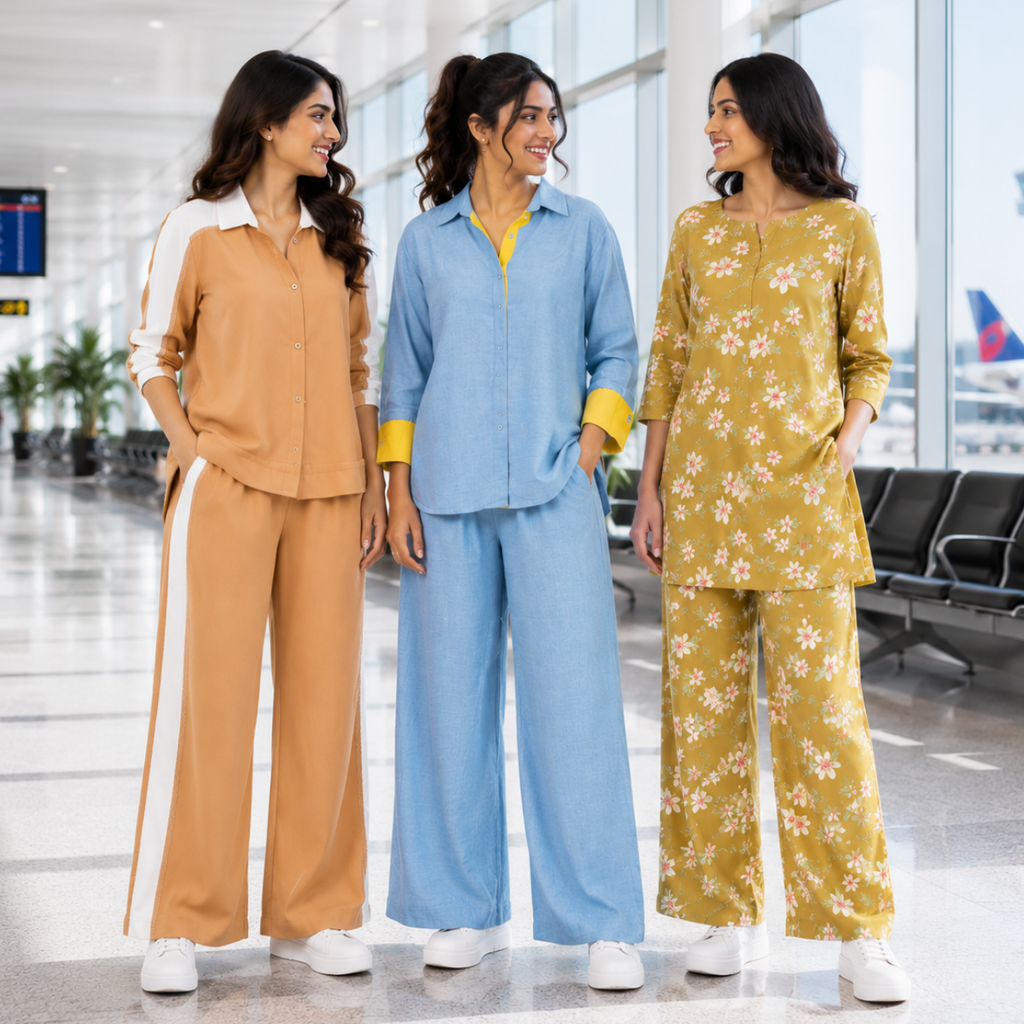 Women Co-Ord Set Airport Look | Relax Fit ( A7 )