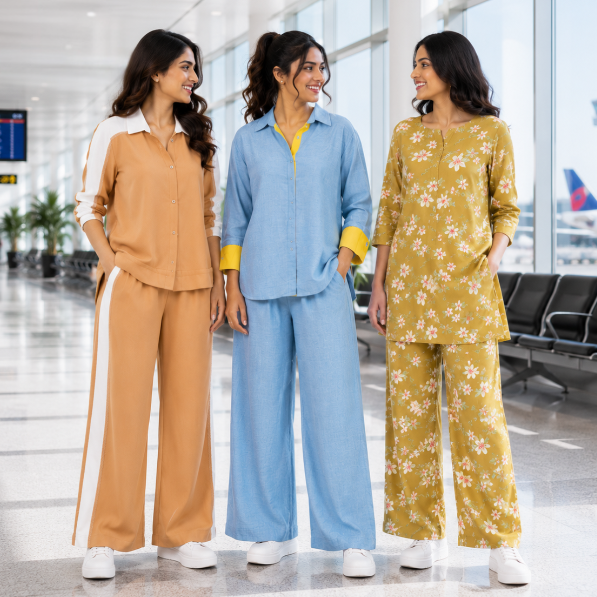 Women Co-Ord Set Airport Look | Relax Fit ( A7 )