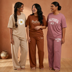 3 Combo T-Shirts With Bottom (T-1)