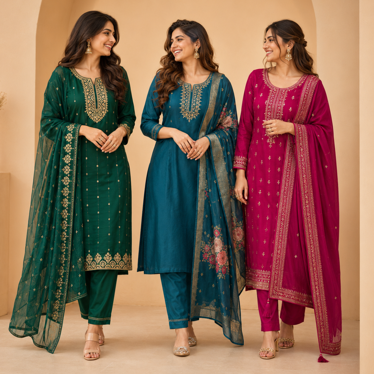 3-Piece Women's Kurti Collection (P-1)