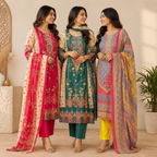 Women's Printed Kurta Set with Dupatta ( D1 )