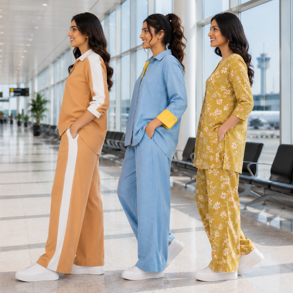 Women Co-Ord Set Airport Look | Relax Fit ( A7 )