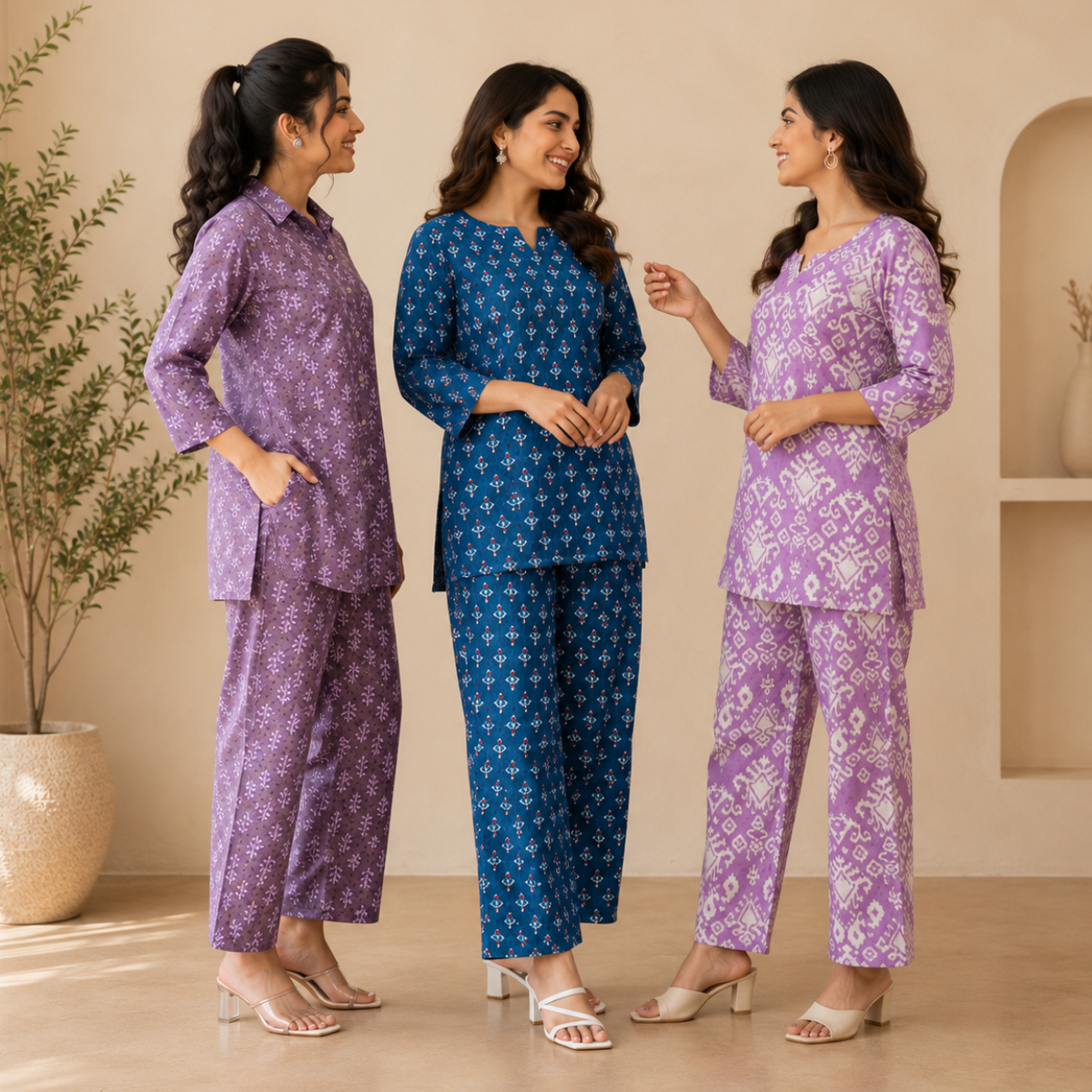 Printed Co-Ord | Casual Ethnic| Cotton Wear (C-7)