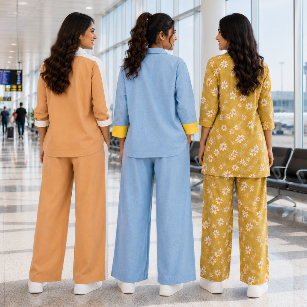 Women Co-Ord Set Airport Look | Relax Fit ( A7 )