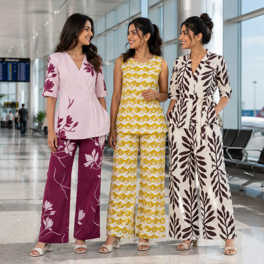 Women Co-Ord Set Airport Look | Relax Fit ( A8 )