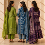 3 Women's Cotton Kurta Set with Dupatta | Daily Comfort  ( CK-08 )