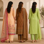 Women's Printed Kurta Set with Dupatta ( D8 )