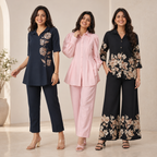 3 Combo Women's Cotton Coord Set (C-2)