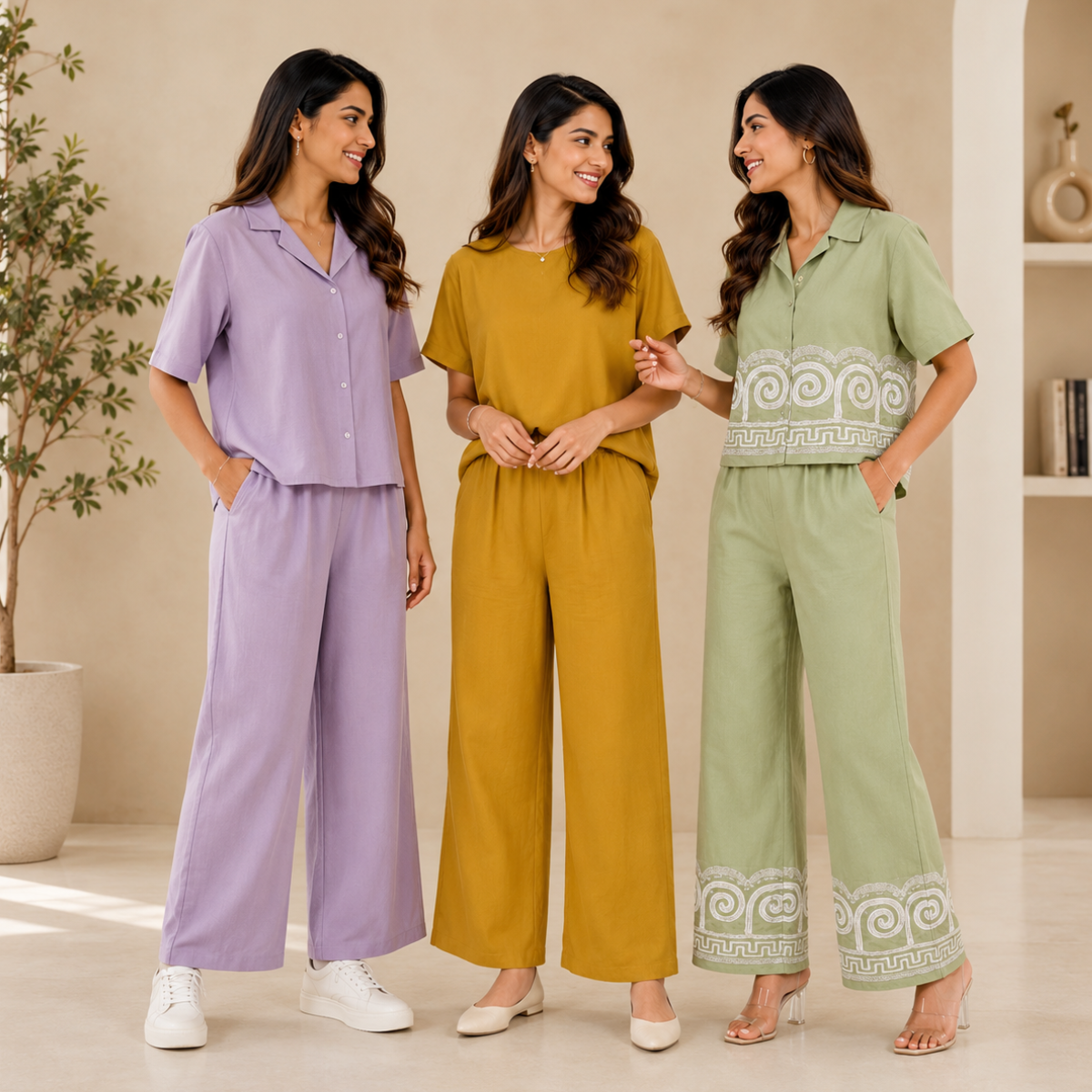 Printed Co-Ord | Casual Ethnic| Cotton Wear (C-9)