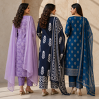 3 Women's Cotton Kurta Set with Dupatta | Daily Comfort  ( CK-09 )