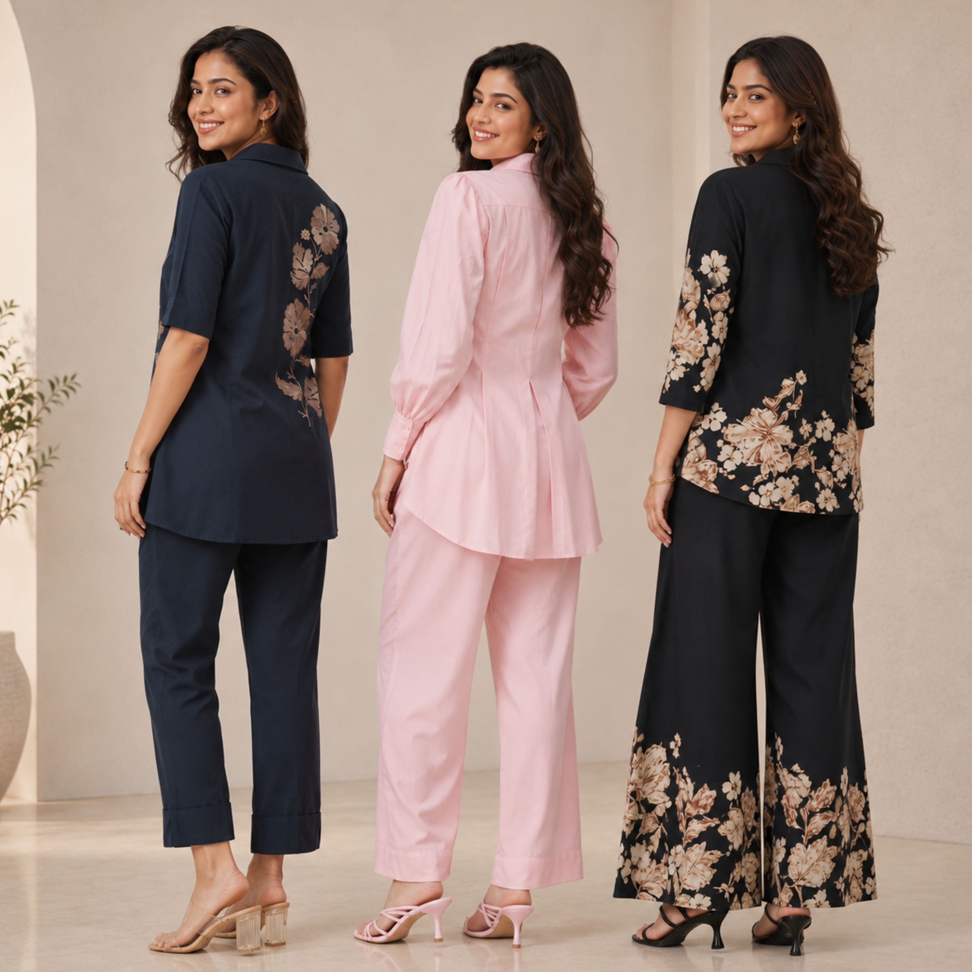 3 Combo Women's Cotton Coord Set (C-2)
