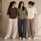 3 Combo T-Shirts With Bottom (T-10)