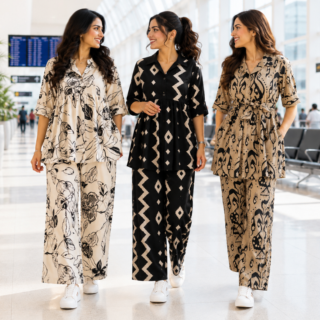 Women Co-Ord Set Airport Look | Relax Fit ( A10 )