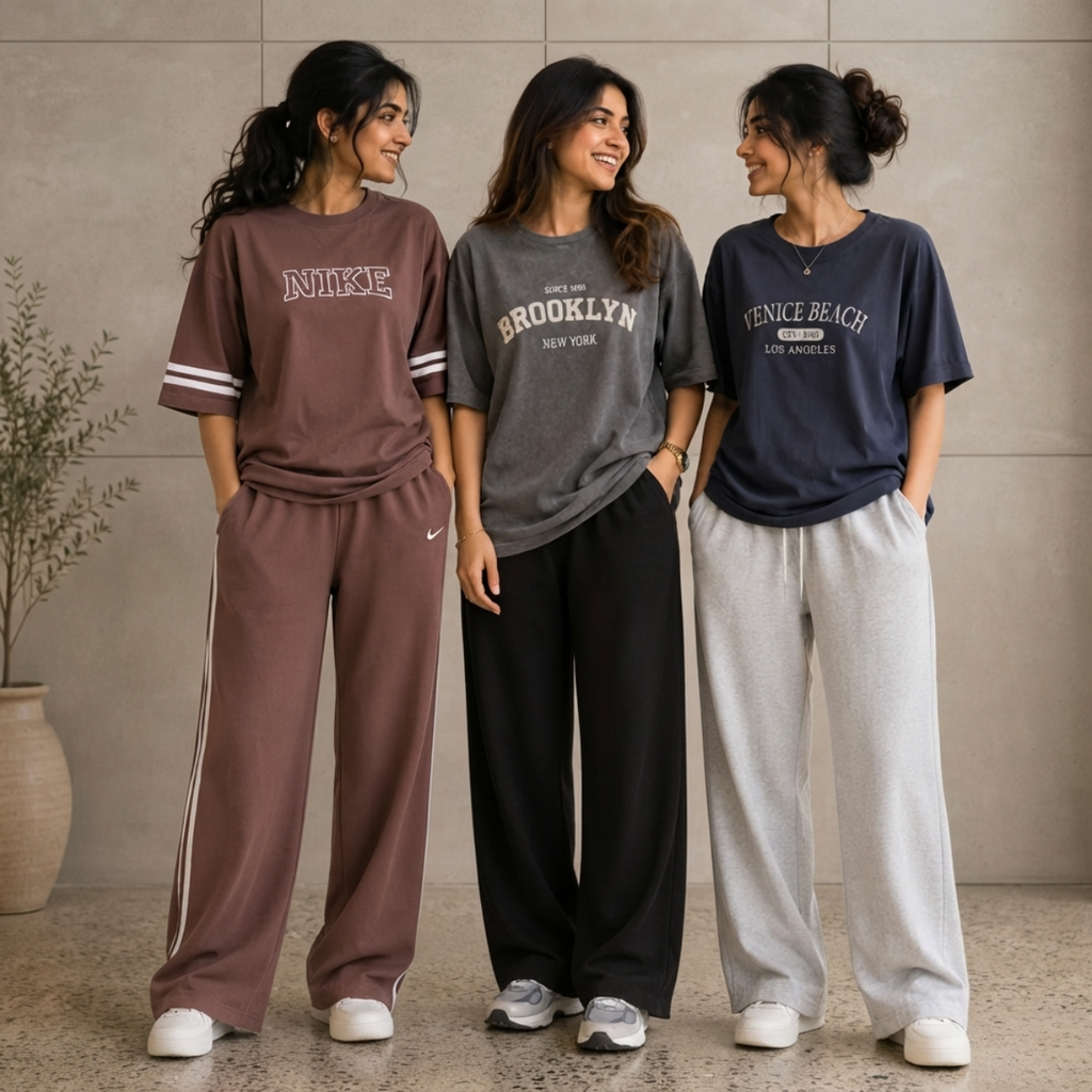 3 Pack T-Shirt With Trousers for Women ( S-10 )