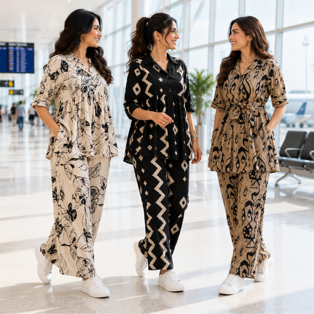 Women Co-Ord Set Airport Look | Relax Fit ( A10 )