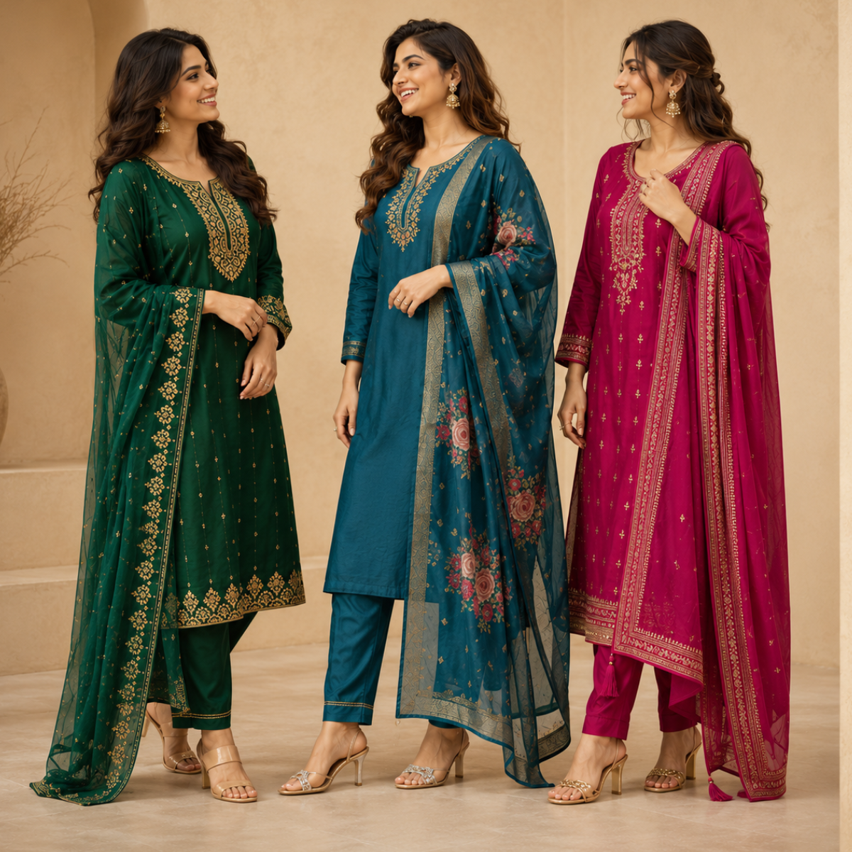 3-Piece Women's Kurti Collection (P-1)