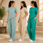 Pack of 3 T-Shirt With Trouser | Cotton ( C1 )