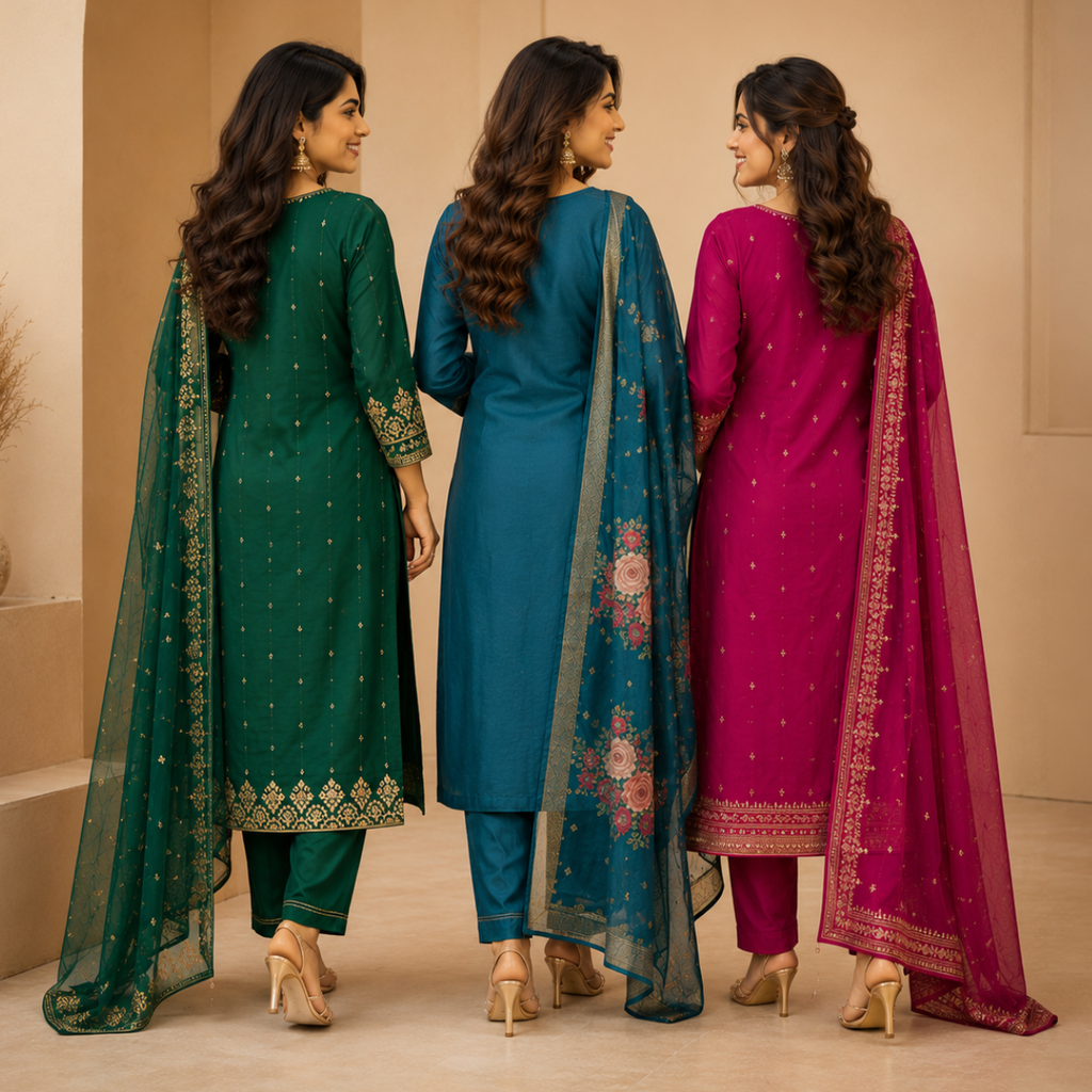 3-Piece Women's Kurti Collection (P-1)