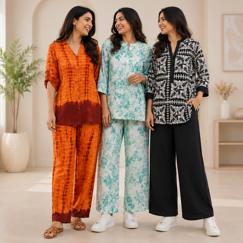 Women Airport Comfort Co-Ord Set ( S2 )