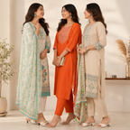 Women's Printed Kurta Set with Dupatta ( D2 )