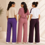 Women's Casual T-Shirt With Trouser Set ( S2 )