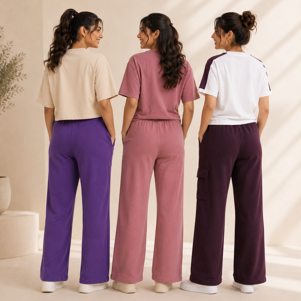 Women's Casual T-Shirt With Trouser Set ( S2 )