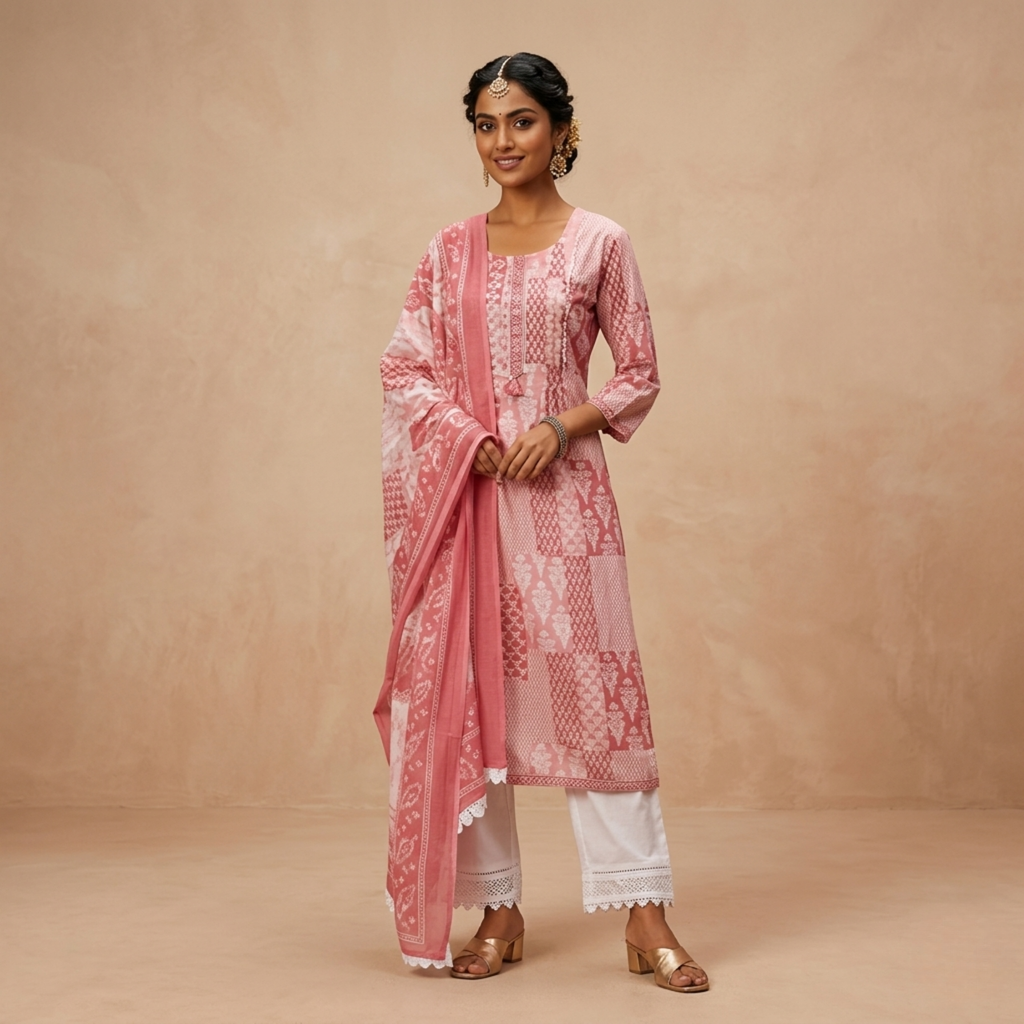 3 Kurta Sets with Dupatta (KS-1)