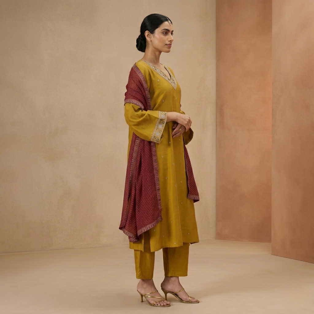 3 Kurta Sets with Dupatta (KS-7)