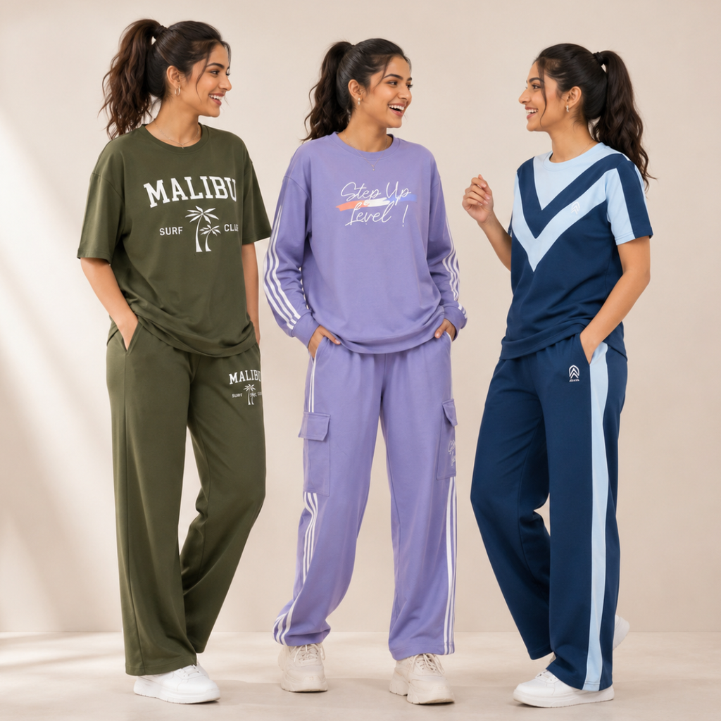 Women's Casual T-Shirt With Trouser Set ( S8 )