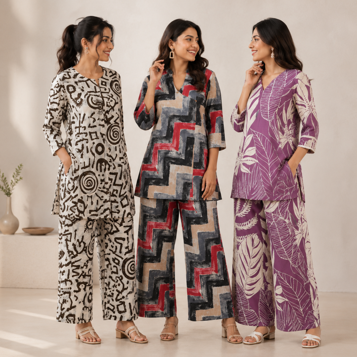 Printed Co-Ord | Casual Ethnic| Cotton Wear (C-3)